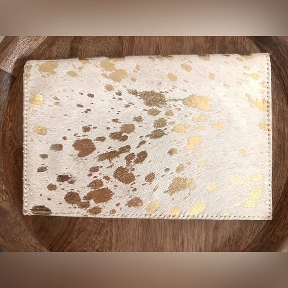 Mersea Co Handbags - Mersea Co. Metallic Cowhide Clutch